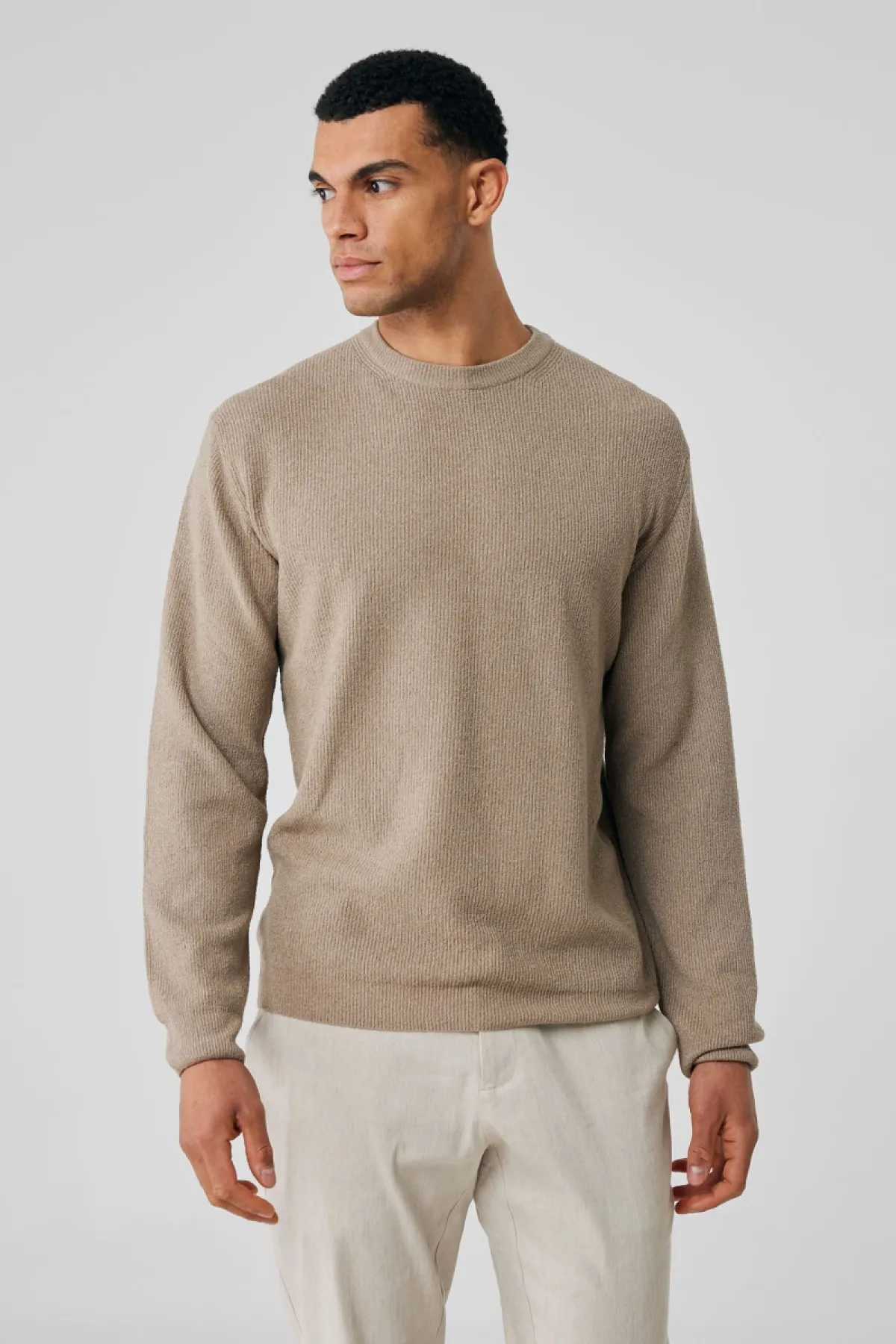 Beige crewneck