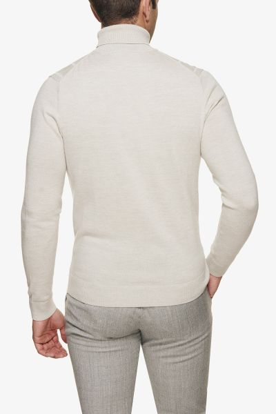 Wollen coltrui off-white