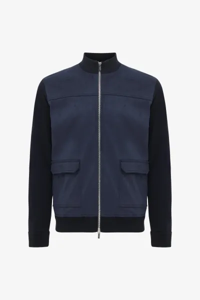 Wollen Vest | Donkerblauw