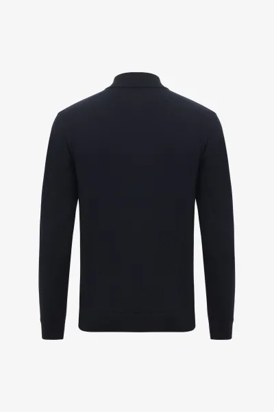 Wollen Vest | Donkerblauw