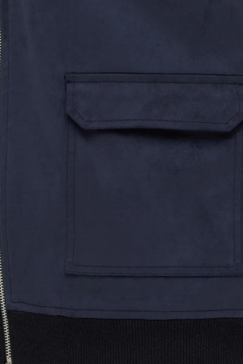 Wollen Vest | Donkerblauw