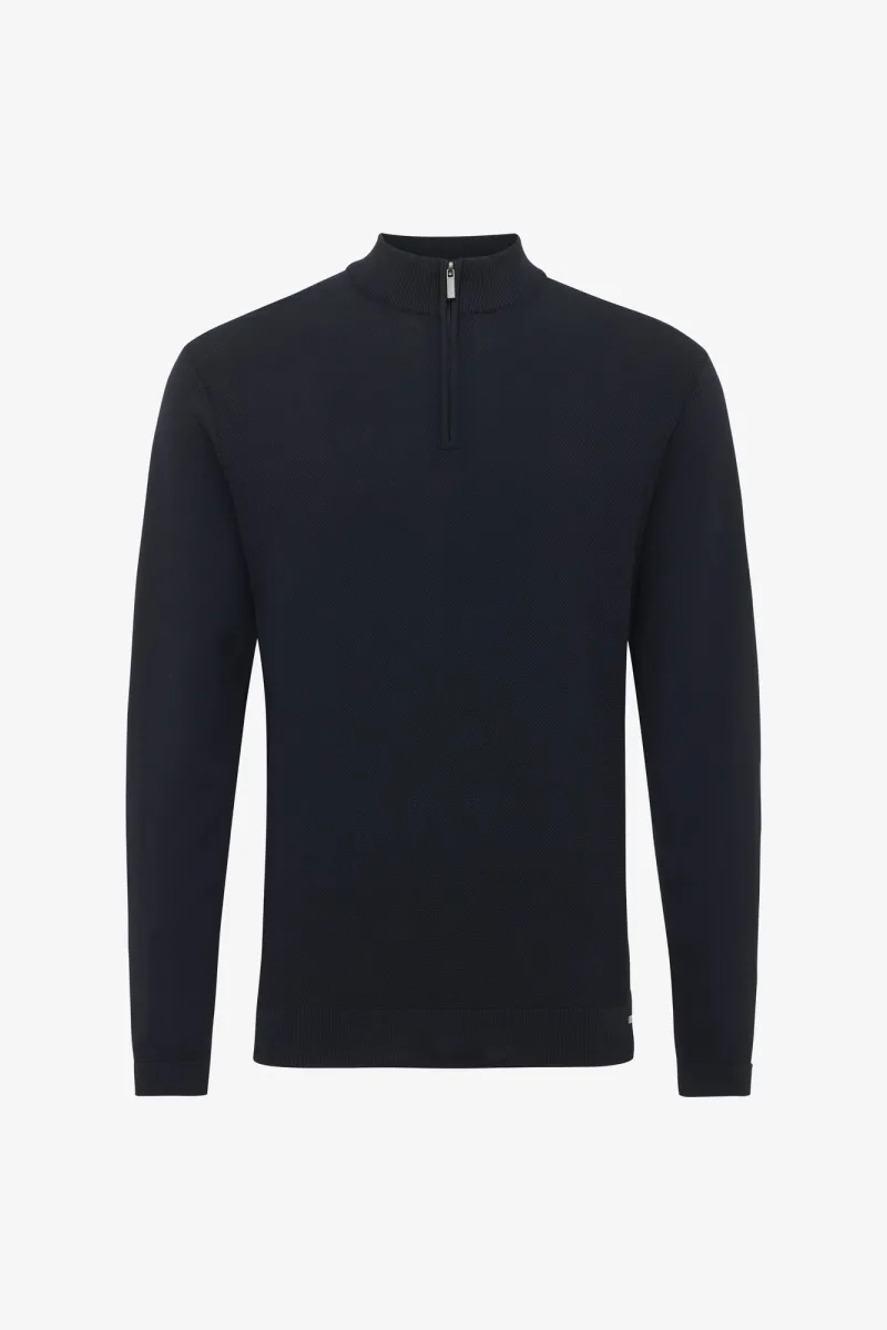 Turtle Half Zip | Donkerblauw