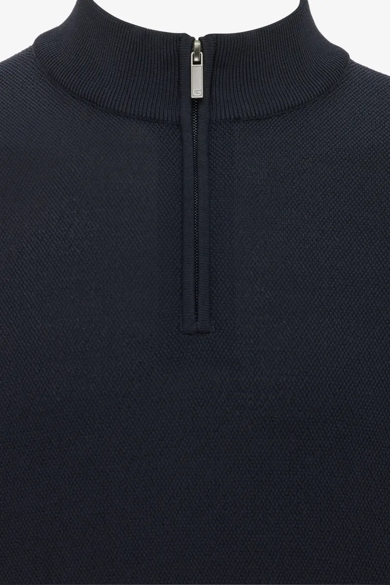 Turtle Half Zip | Donkerblauw