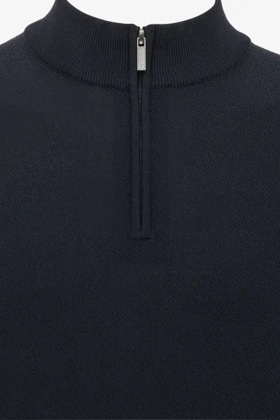 Turtle Half Zip | Donkerblauw