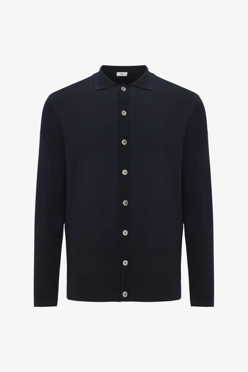 Gebreid Vest | Donkerblauw