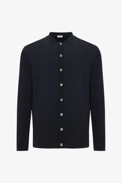 Gebreid Vest | Donkerblauw