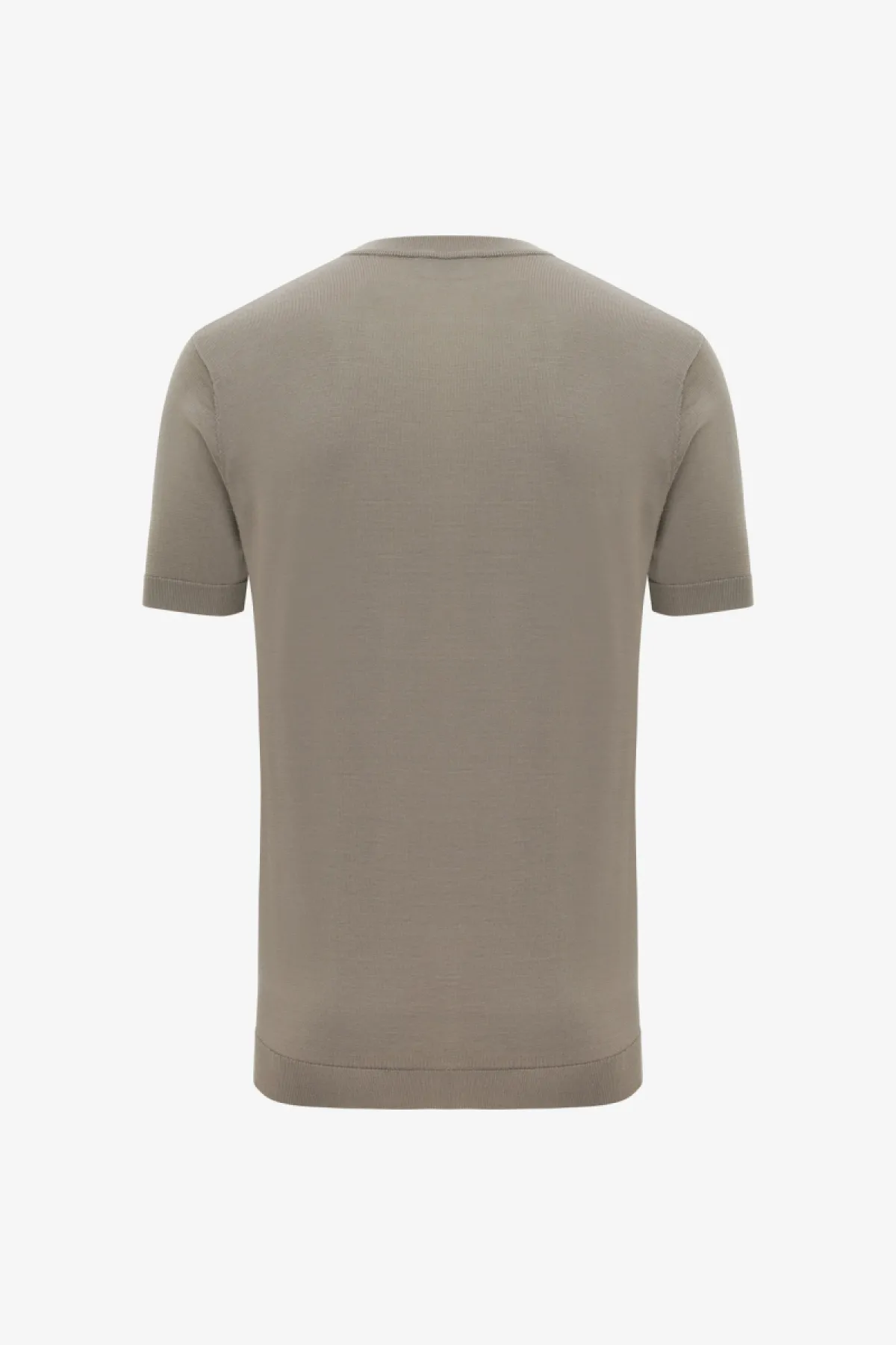 Gebreid T-shirt | Bruin