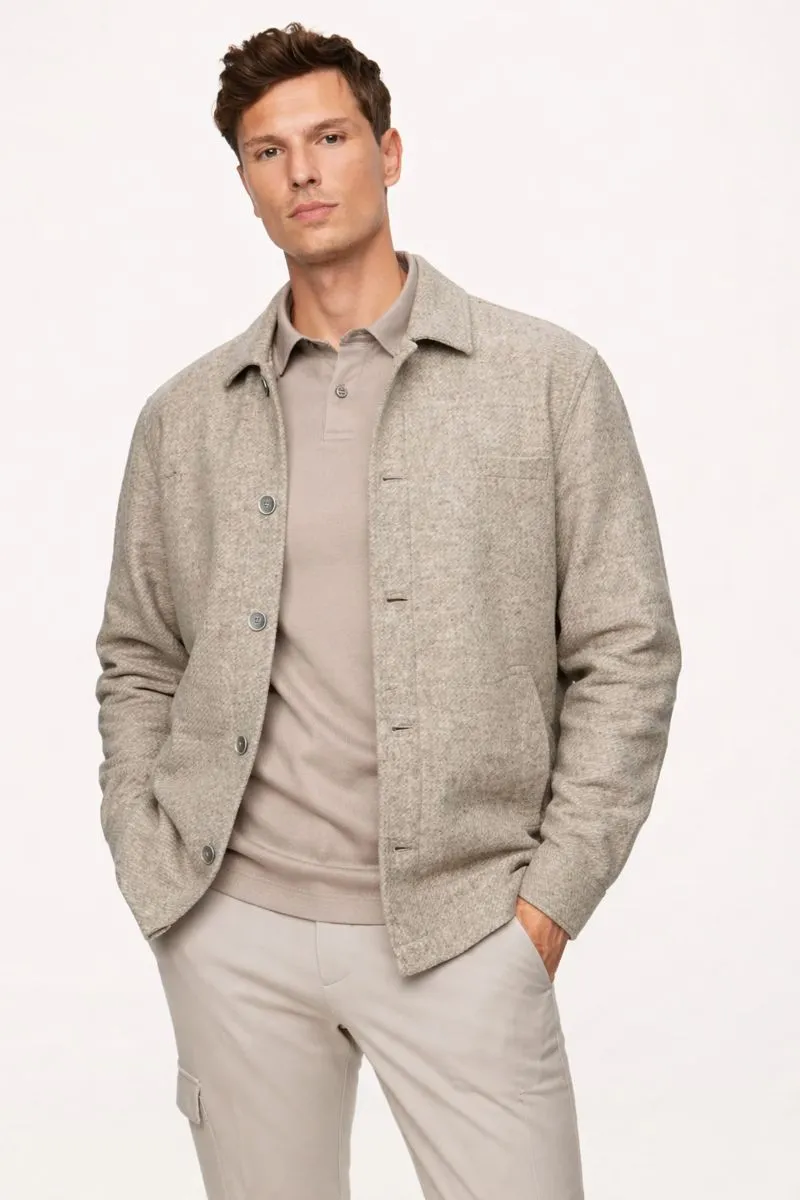 Gerprint Overshirt | Beige