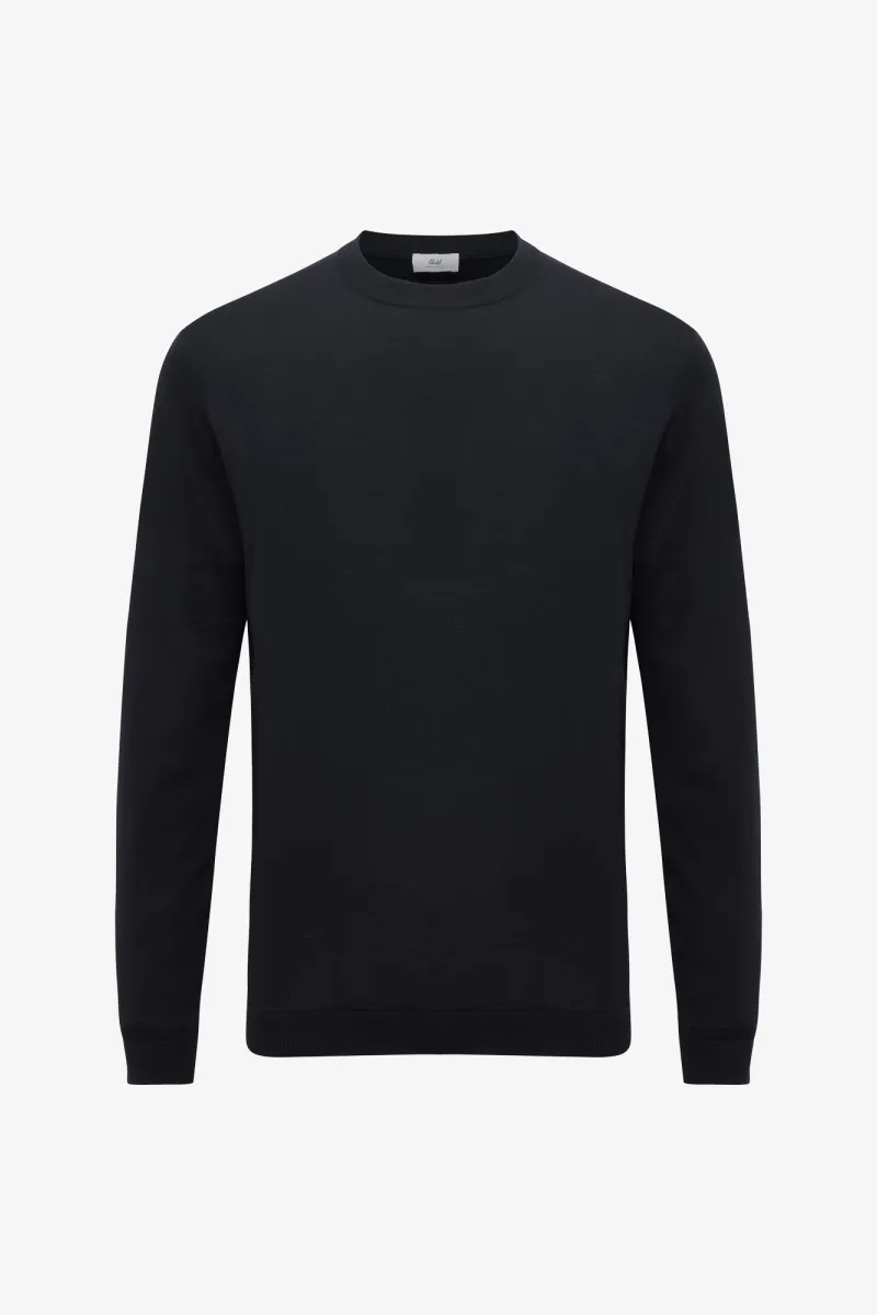 Roundneck Trui | Donkerblauw