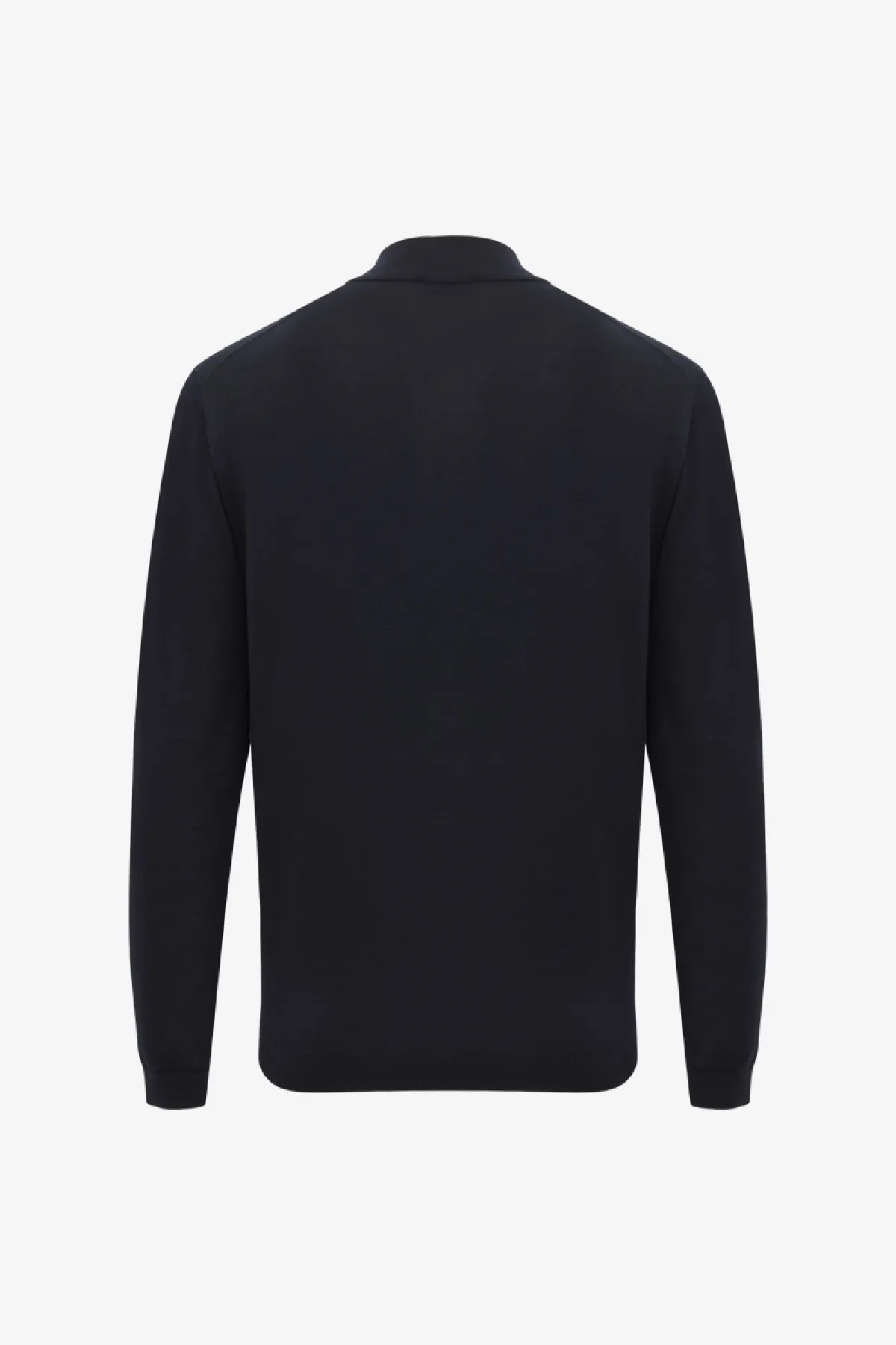 Merino Turtle Zip | Donkerblauw