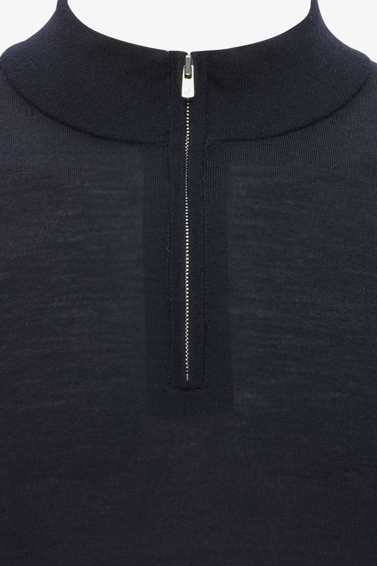 Merino Turtle Zip | Donkerblauw