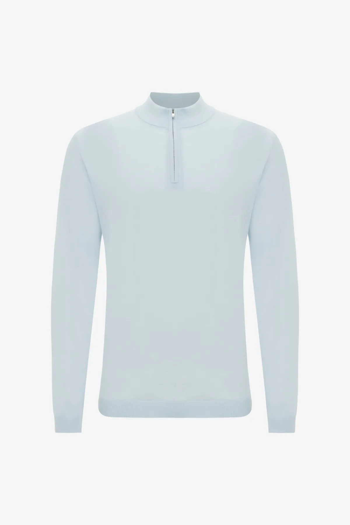 Merino Turtle Zip | Lichtgroen