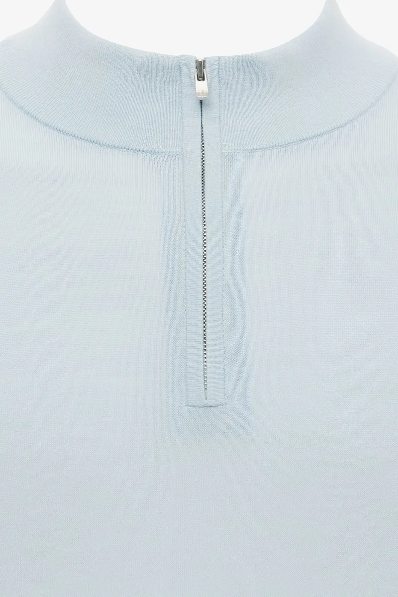 Merino Turtle Zip | Lichtgroen