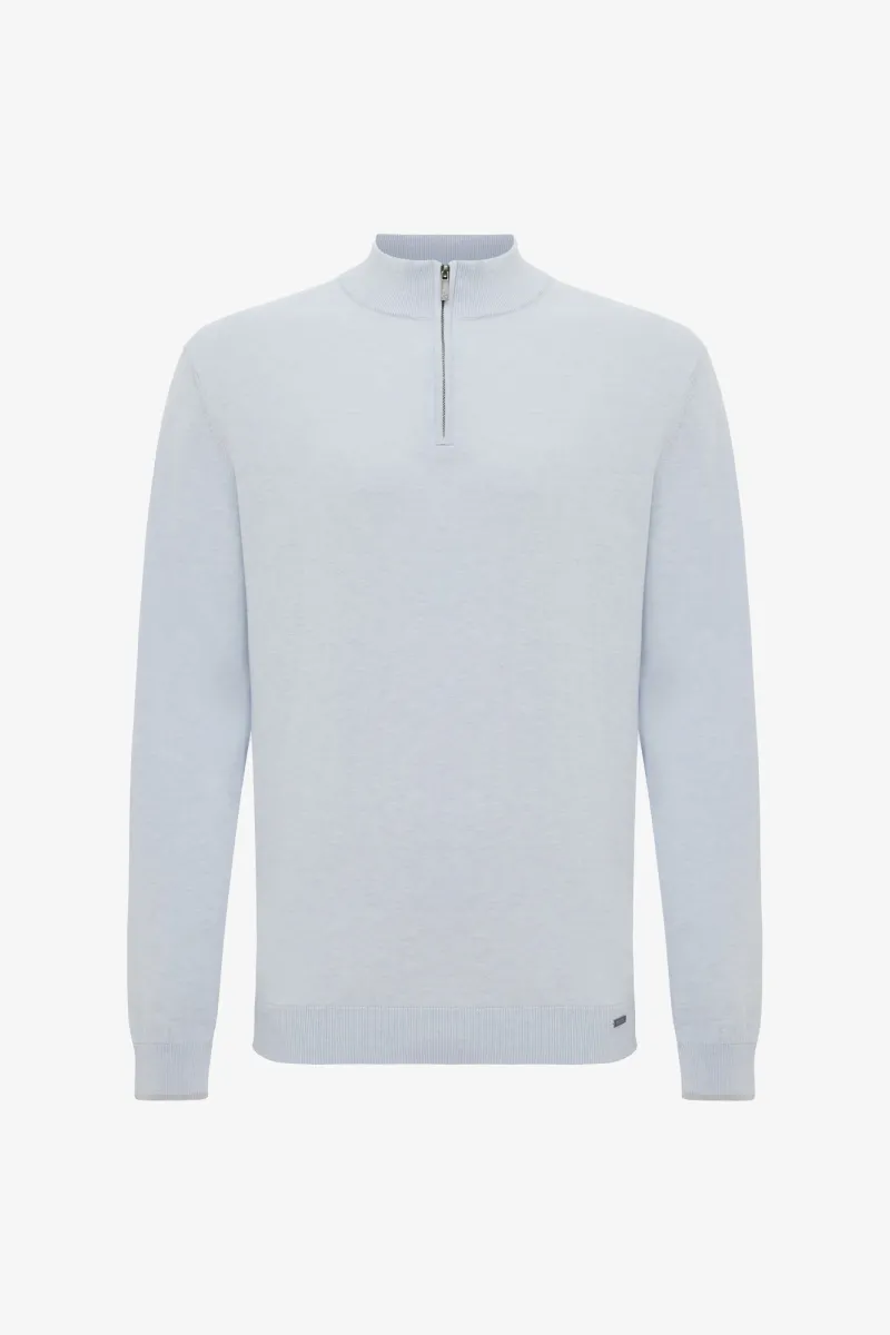 Zijden Turtle Zip | Lichtblauw