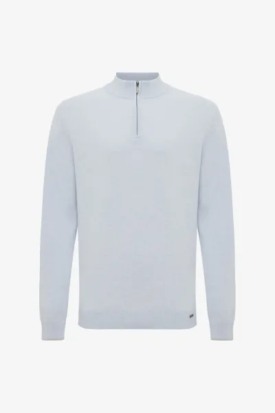 Zijden Turtle Zip | Lichtblauw