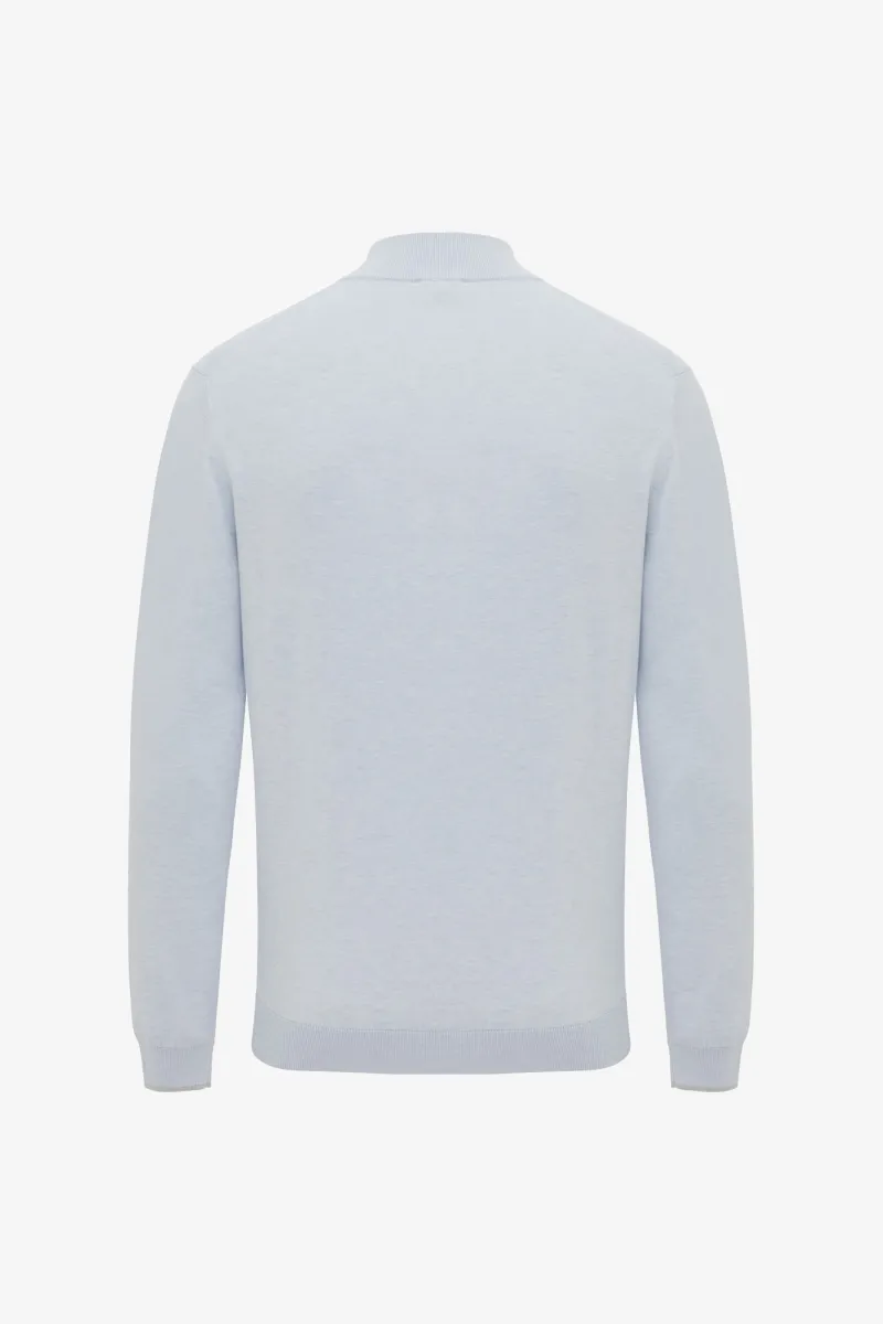 Zijden Turtle Zip | Lichtblauw