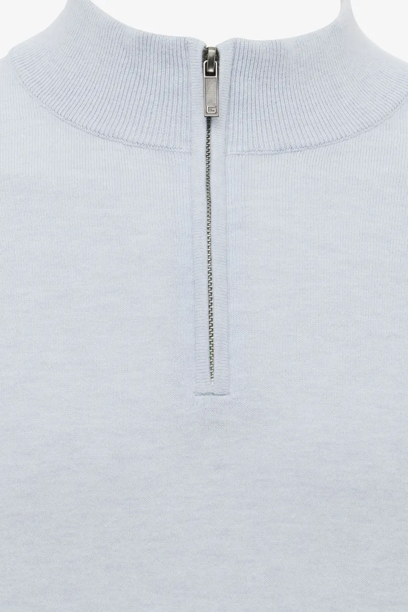 Zijden Turtle Zip | Lichtblauw