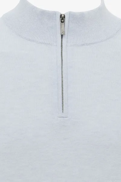 Zijden Turtle Zip | Lichtblauw