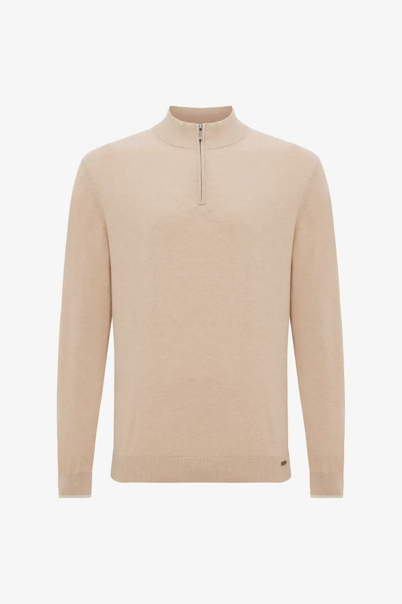 Zijden Turtle Zip | Bruin