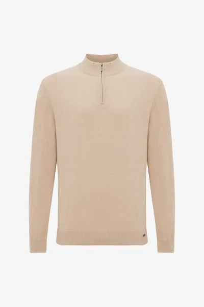 Zijden Turtle Zip | Bruin