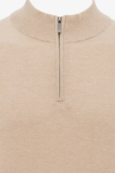 Zijden Turtle Zip | Bruin