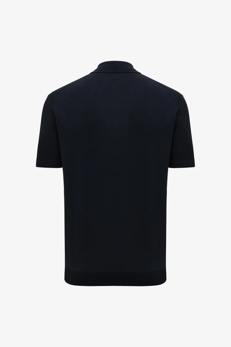 Polo Zip | Donkerblauw
