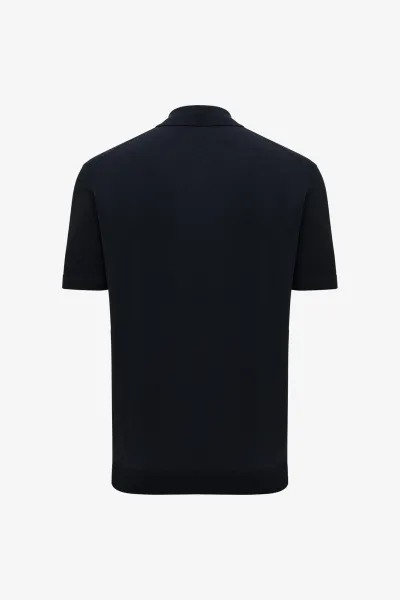 Polo Zip | Donkerblauw