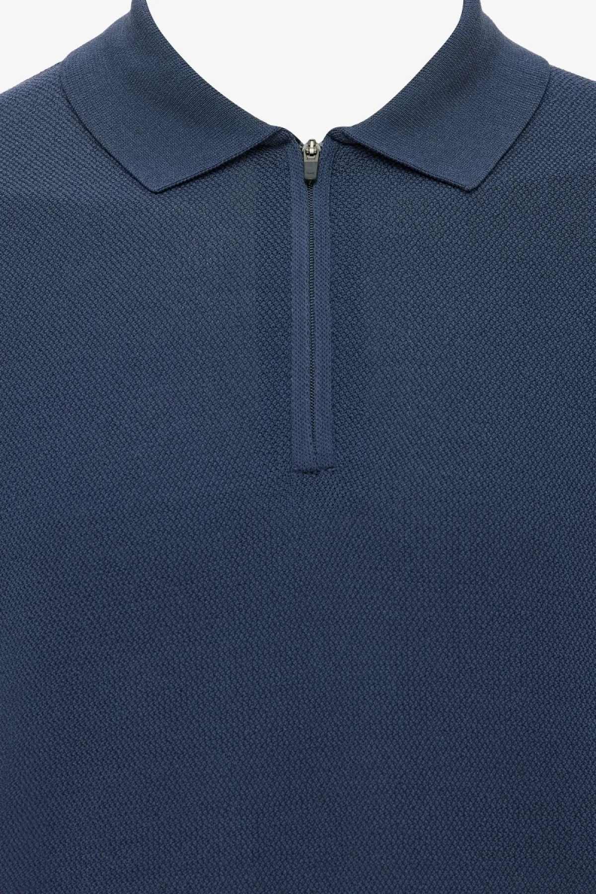 Polo Zip | Blauw