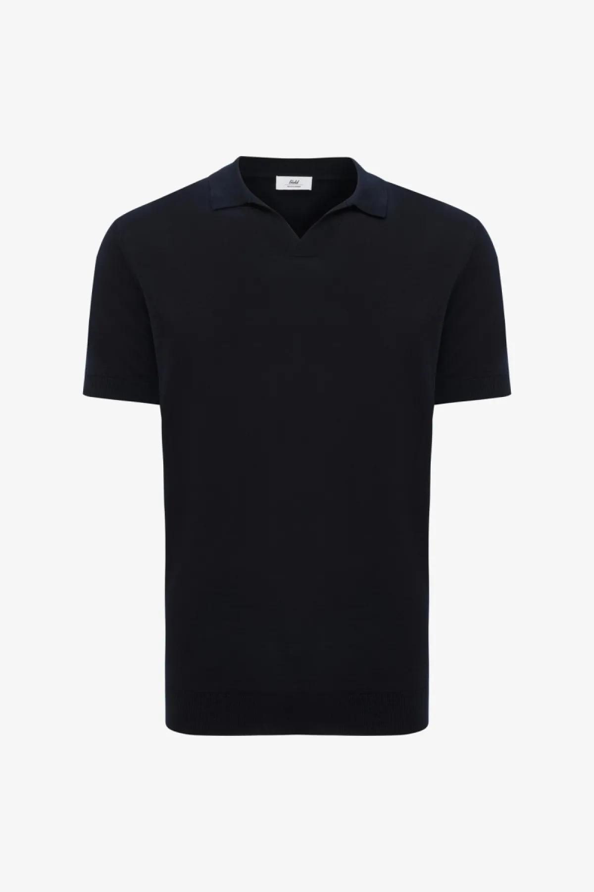 Polo zonder knopen | Donkerblauw