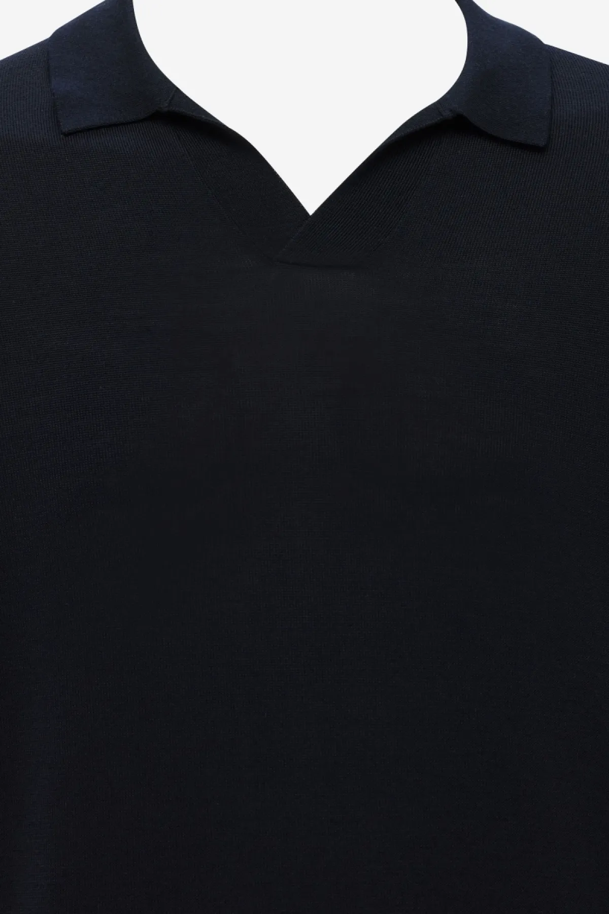Polo zonder knopen | Donkerblauw