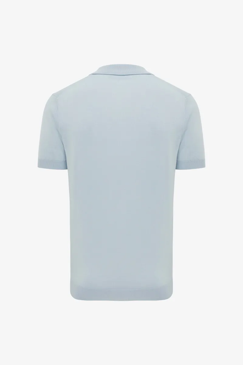 Polo zonder knopen | Lichtblauw