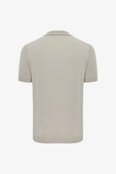 Polo zonder knopen | Beige