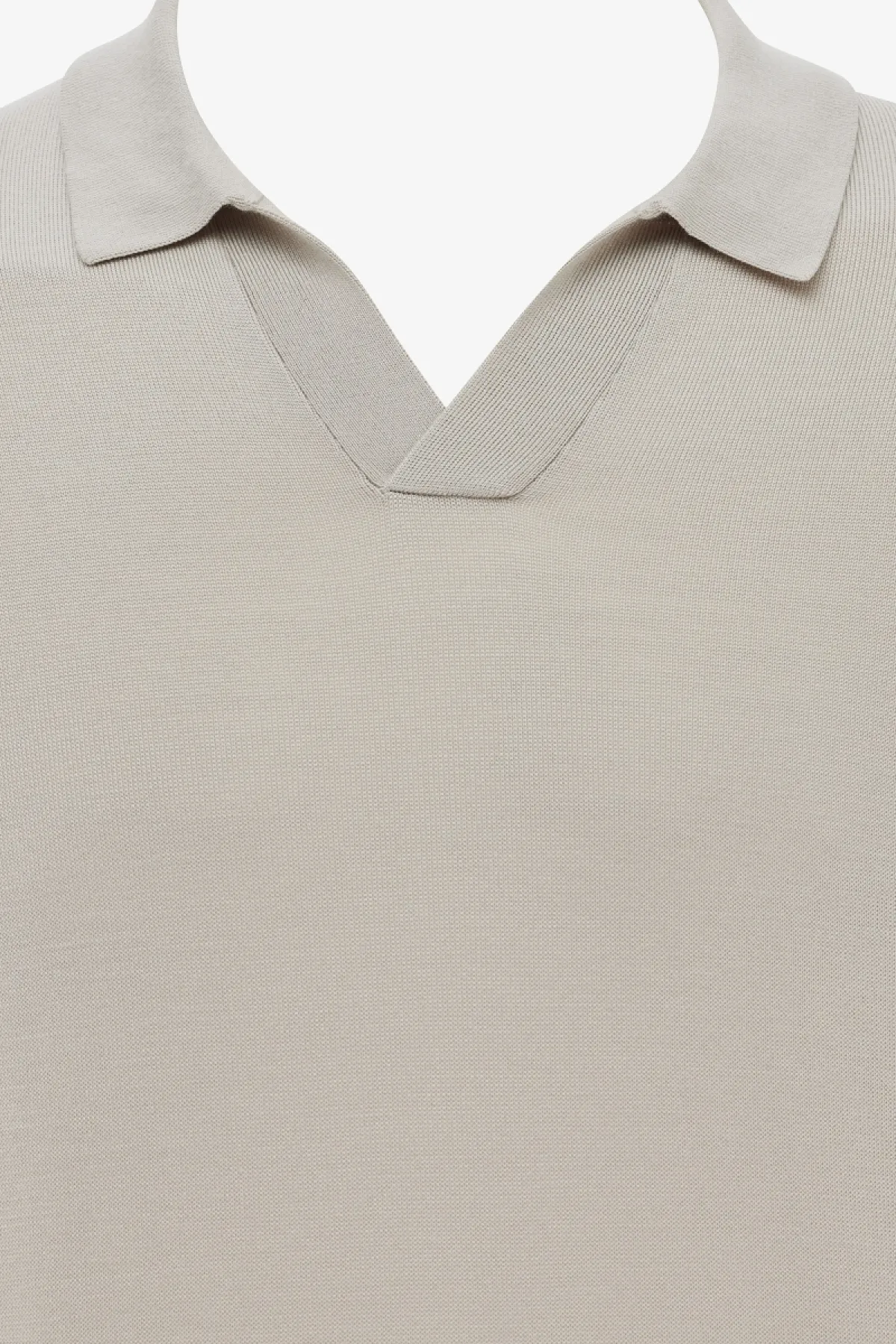 Polo zonder knopen | Beige