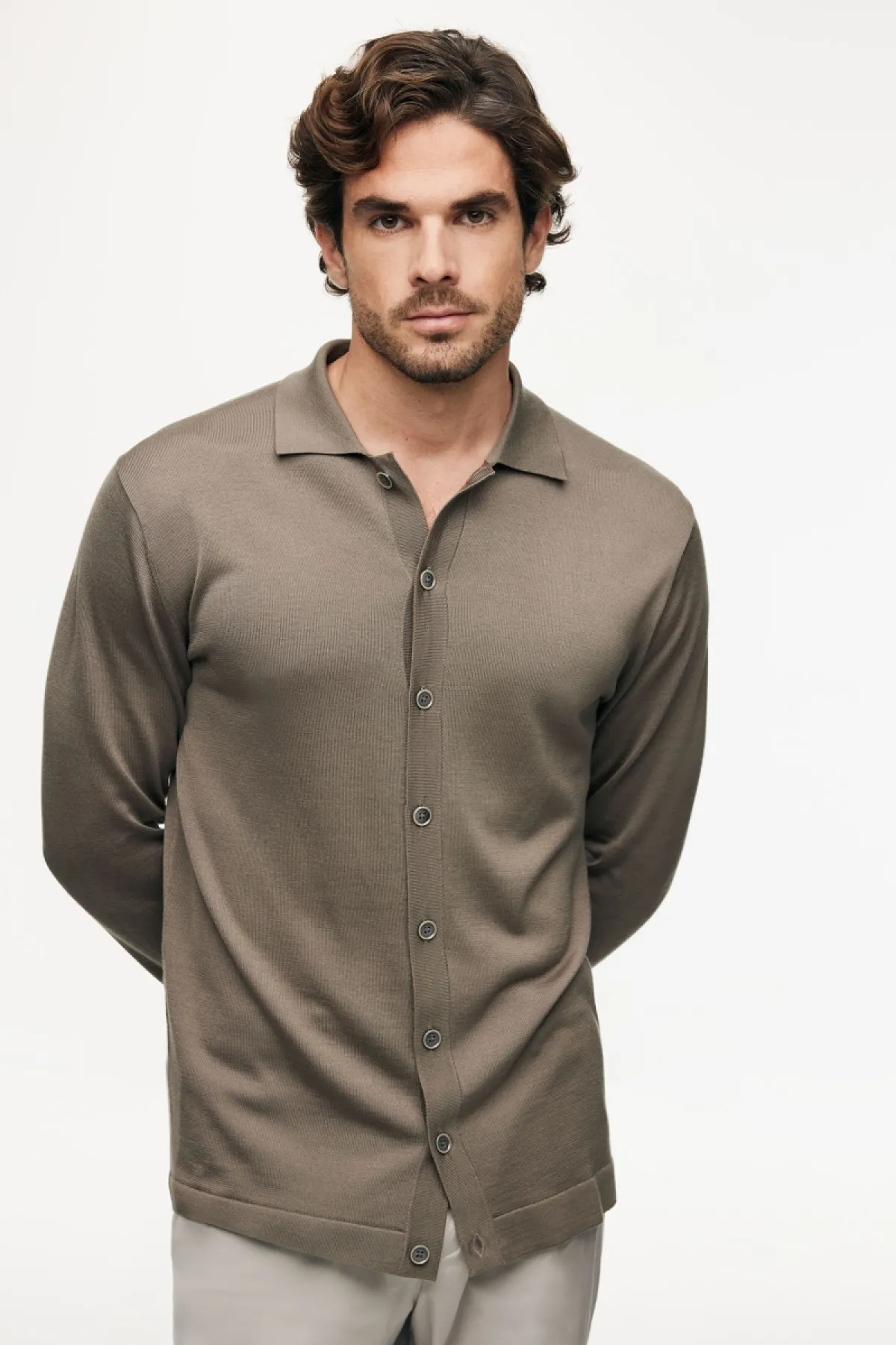 Gebreid Vest | Bruin