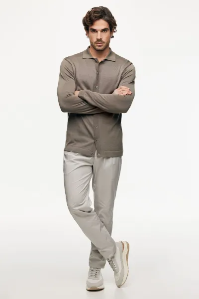 Gebreid Vest | Bruin