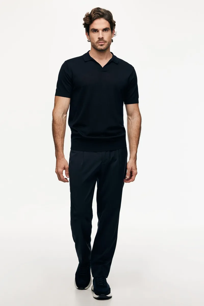 Merino Broek | Donkerblauw