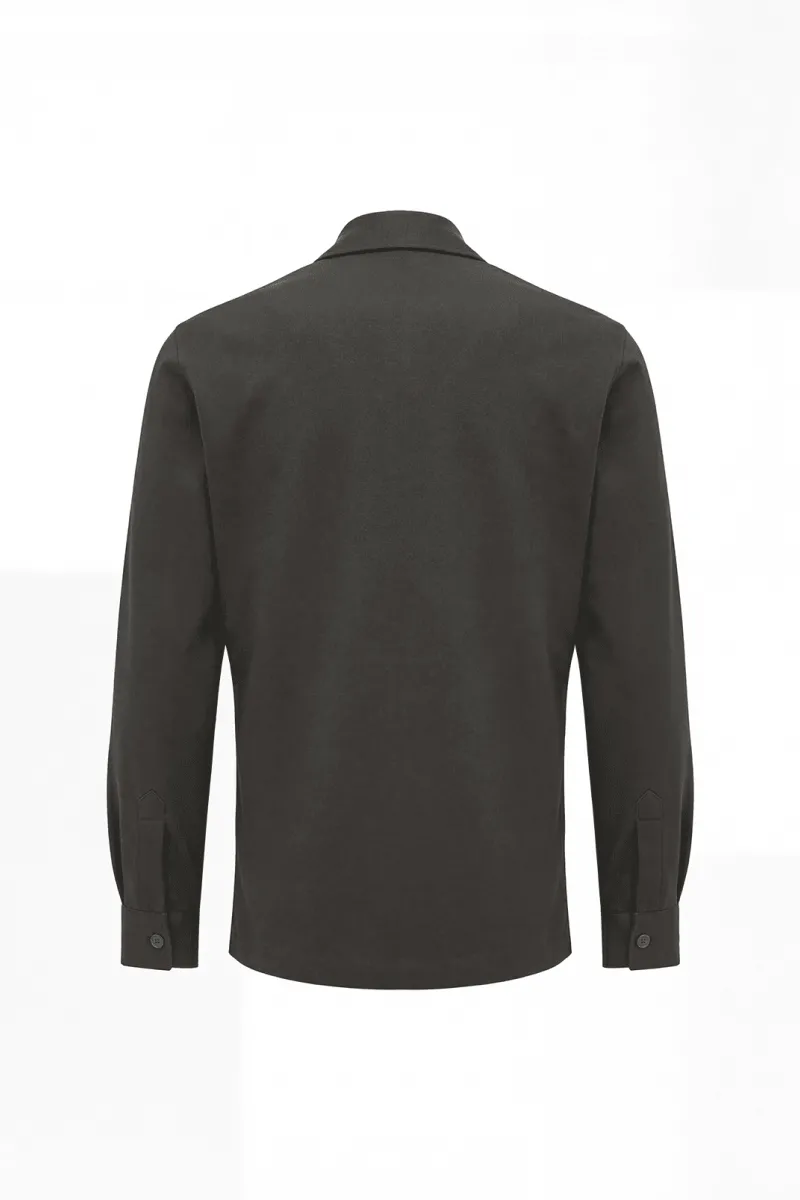 Dynamic overshirt | Donkergroen