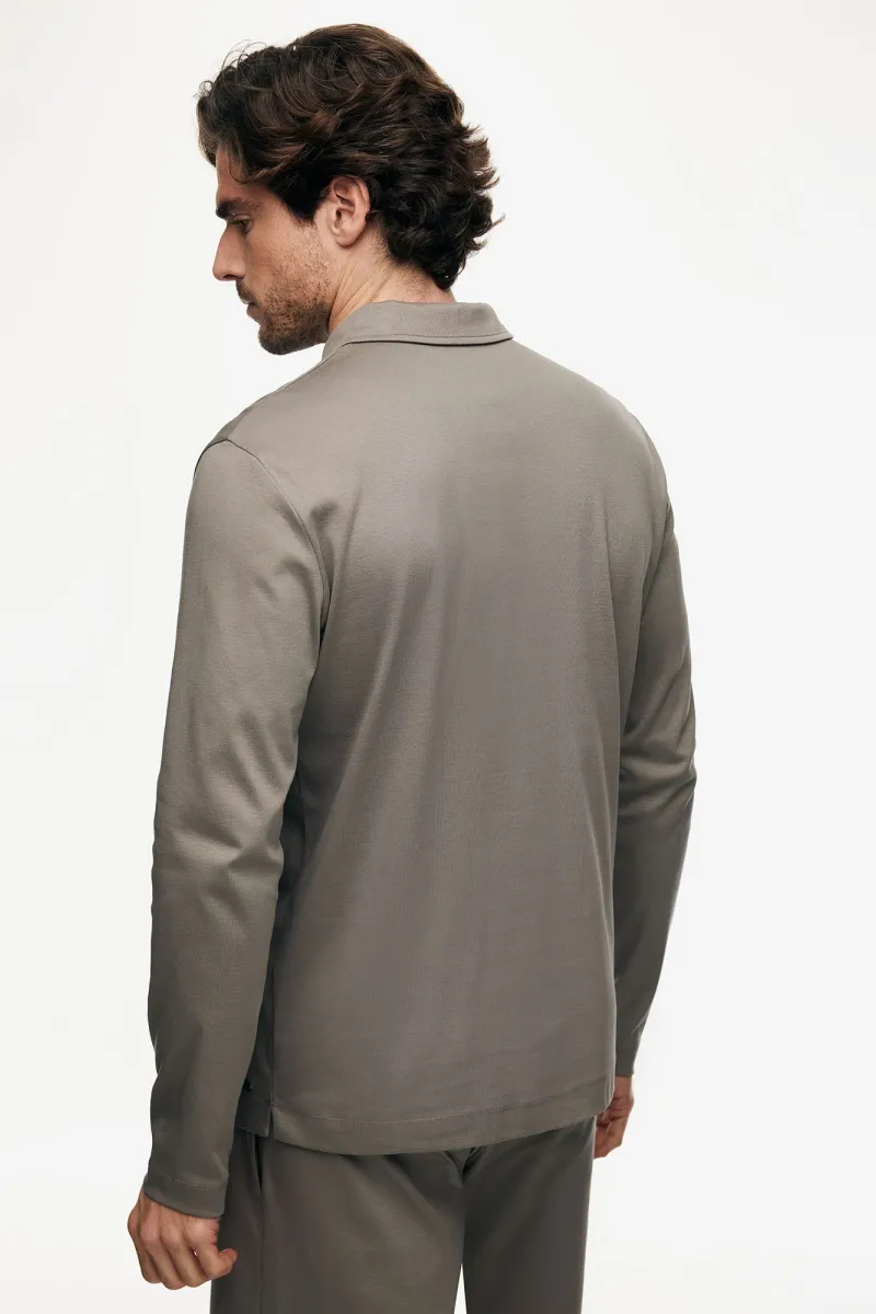 Half Zip Longsleeve Polo | Bruin