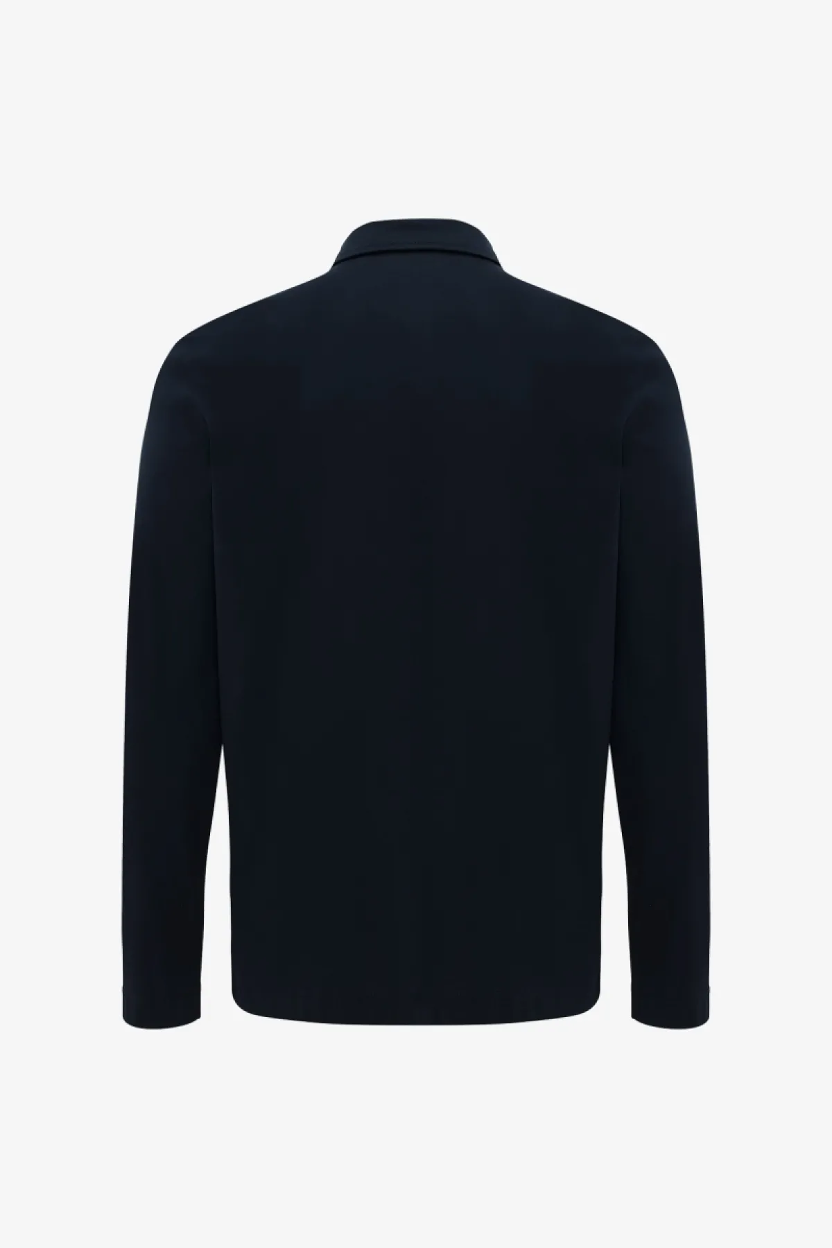 Half Zip Longsleeve Polo | Donkerblauw
