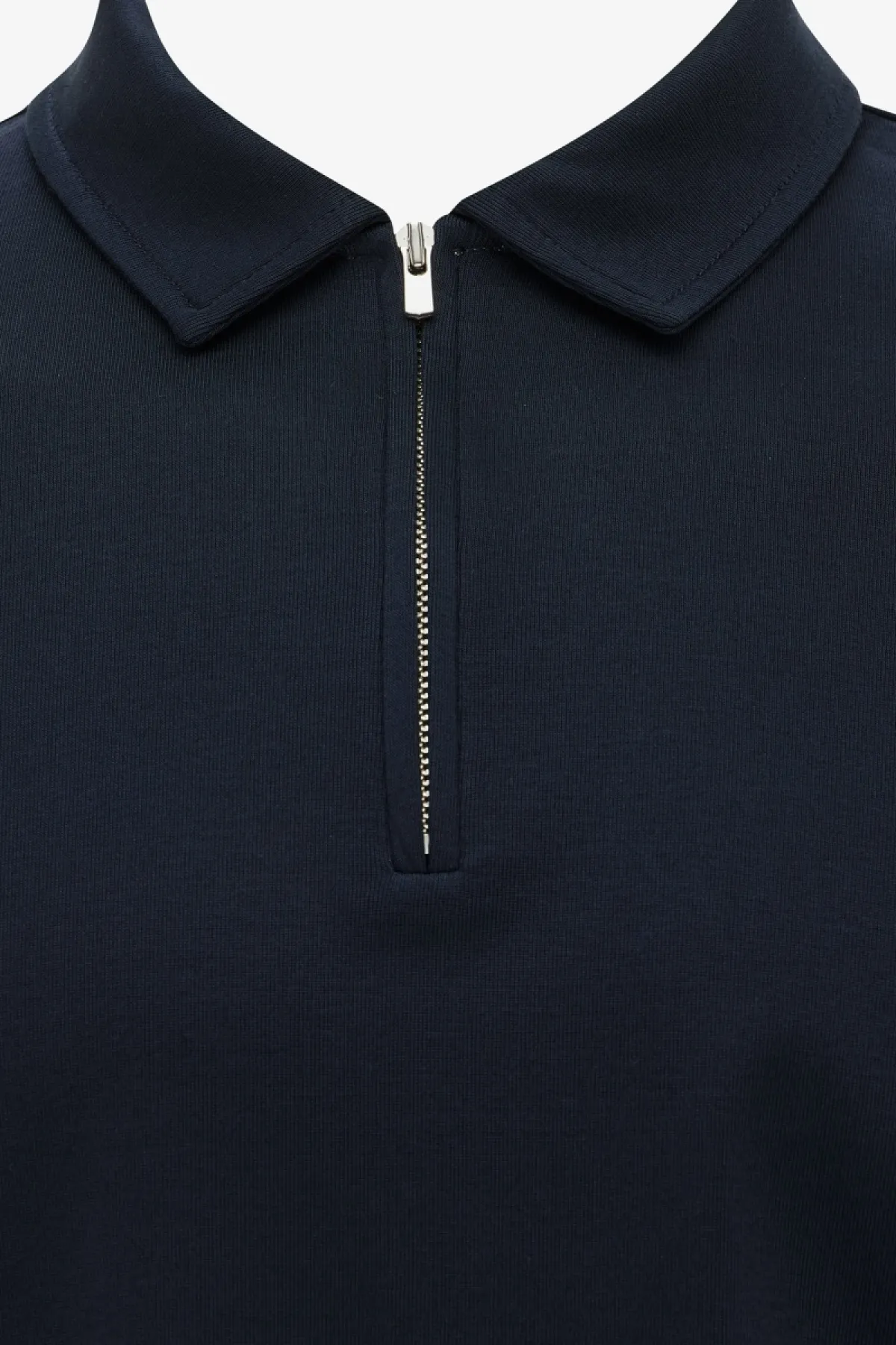 Half Zip Longsleeve Polo | Donkerblauw