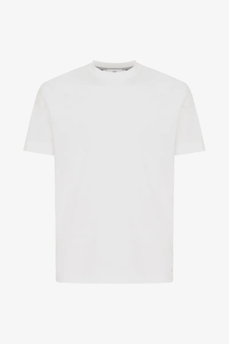 Mercerised T-shirt | Wit