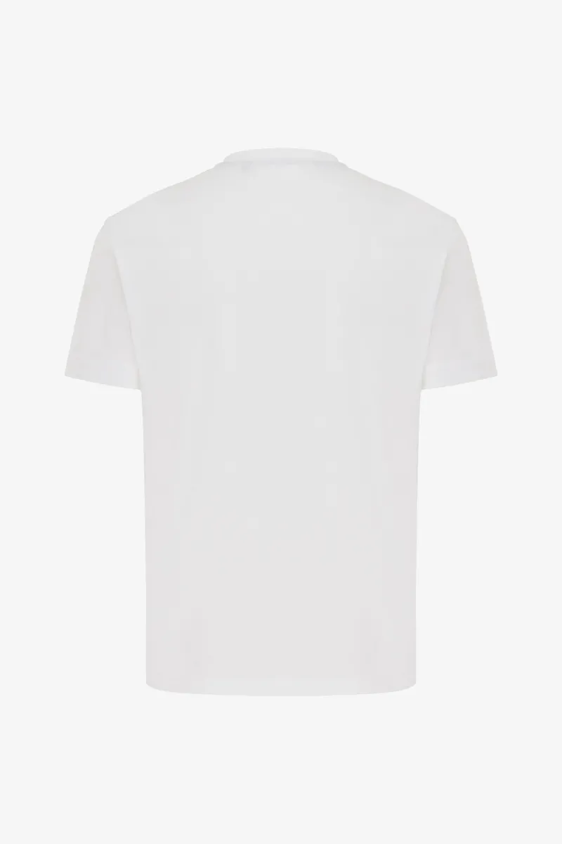Mercerised T-shirt | Wit