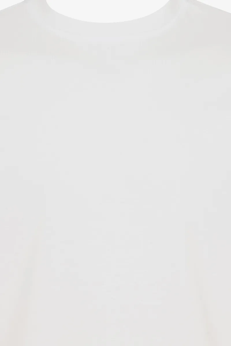 Mercerised T-shirt | Wit