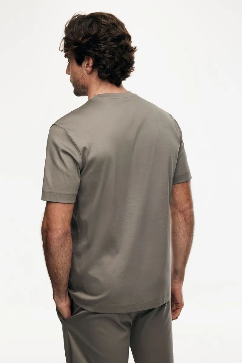 Mercerised T-shirt | Bruin
