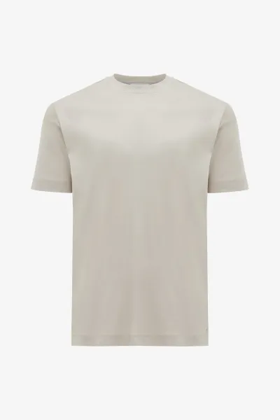 Mercerised T-shirt | Beige