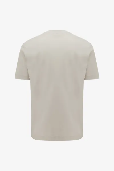Mercerised T-shirt | Beige