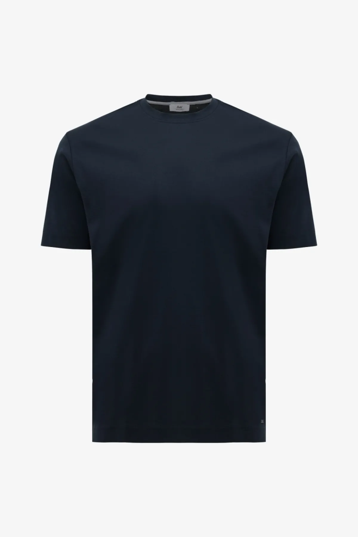 Mercerised T-shirt | Donkerblauw