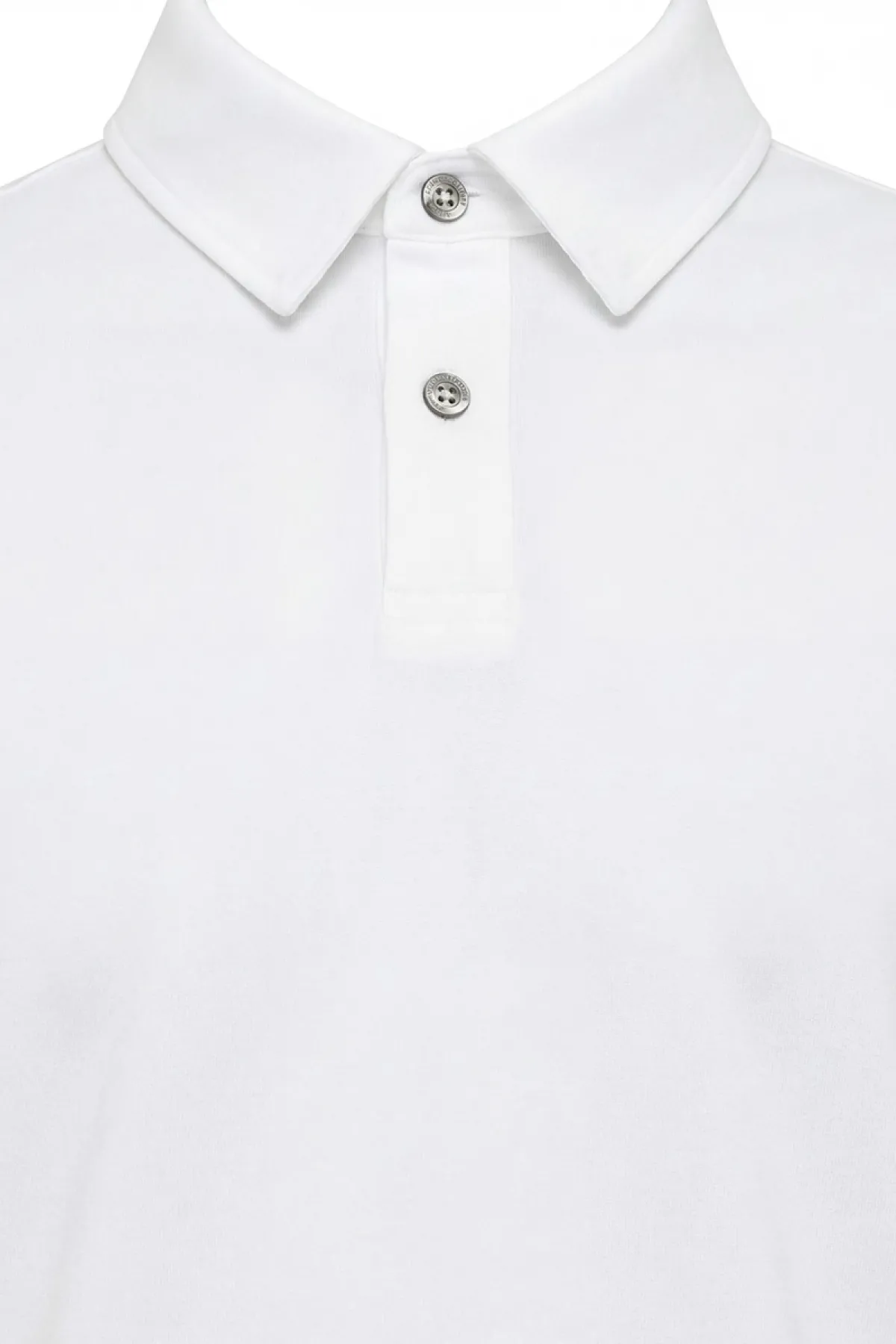 2-Button Polo | Wit