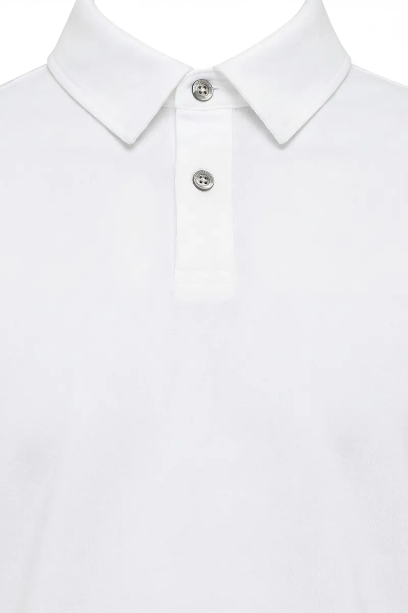 2-Button Polo | Wit