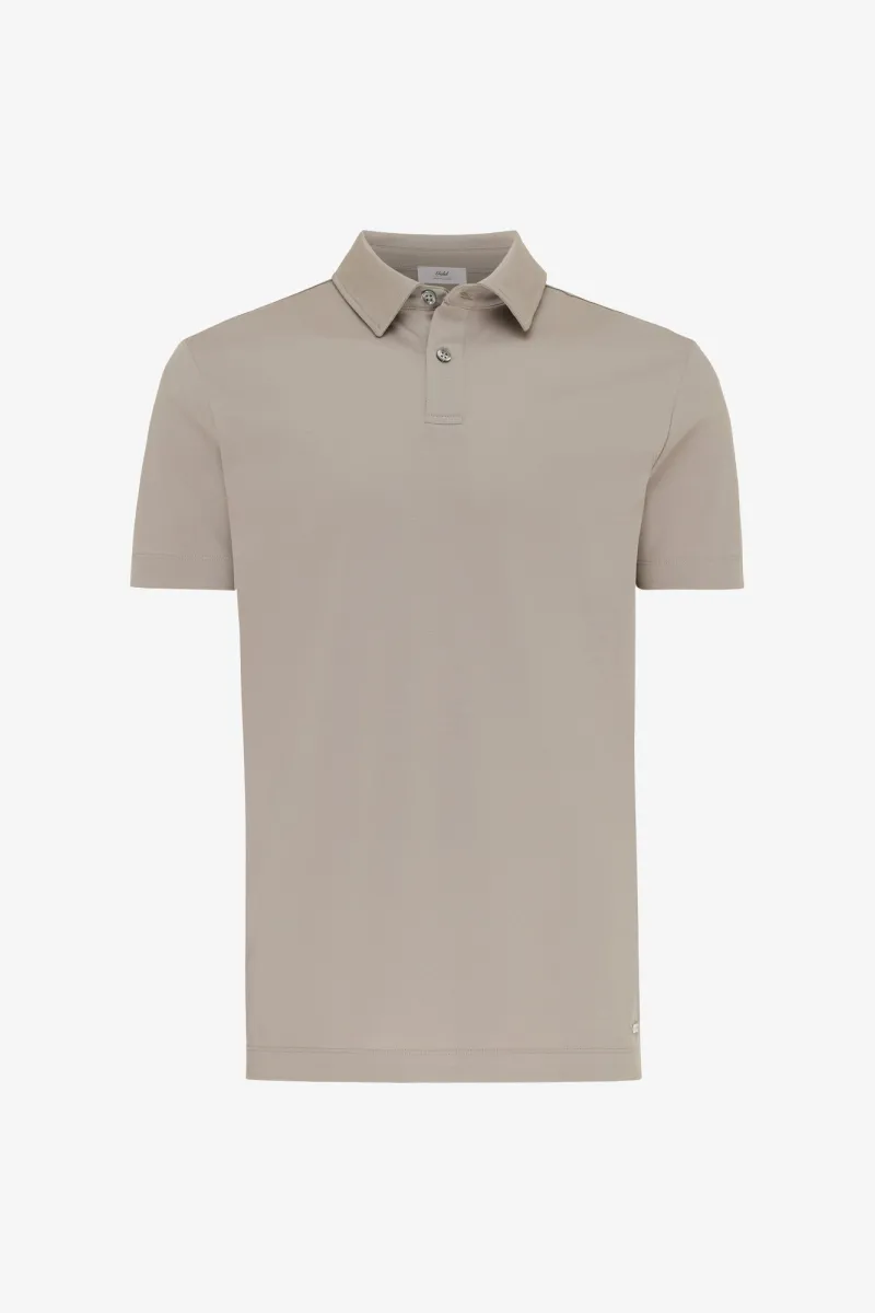 2-Button Polo | Beige